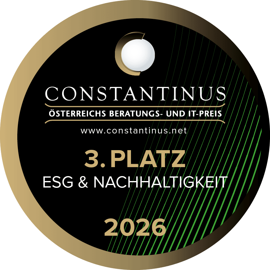 Constantinus Award – 3. Platz ESG & Nachhaltigkeit 2026